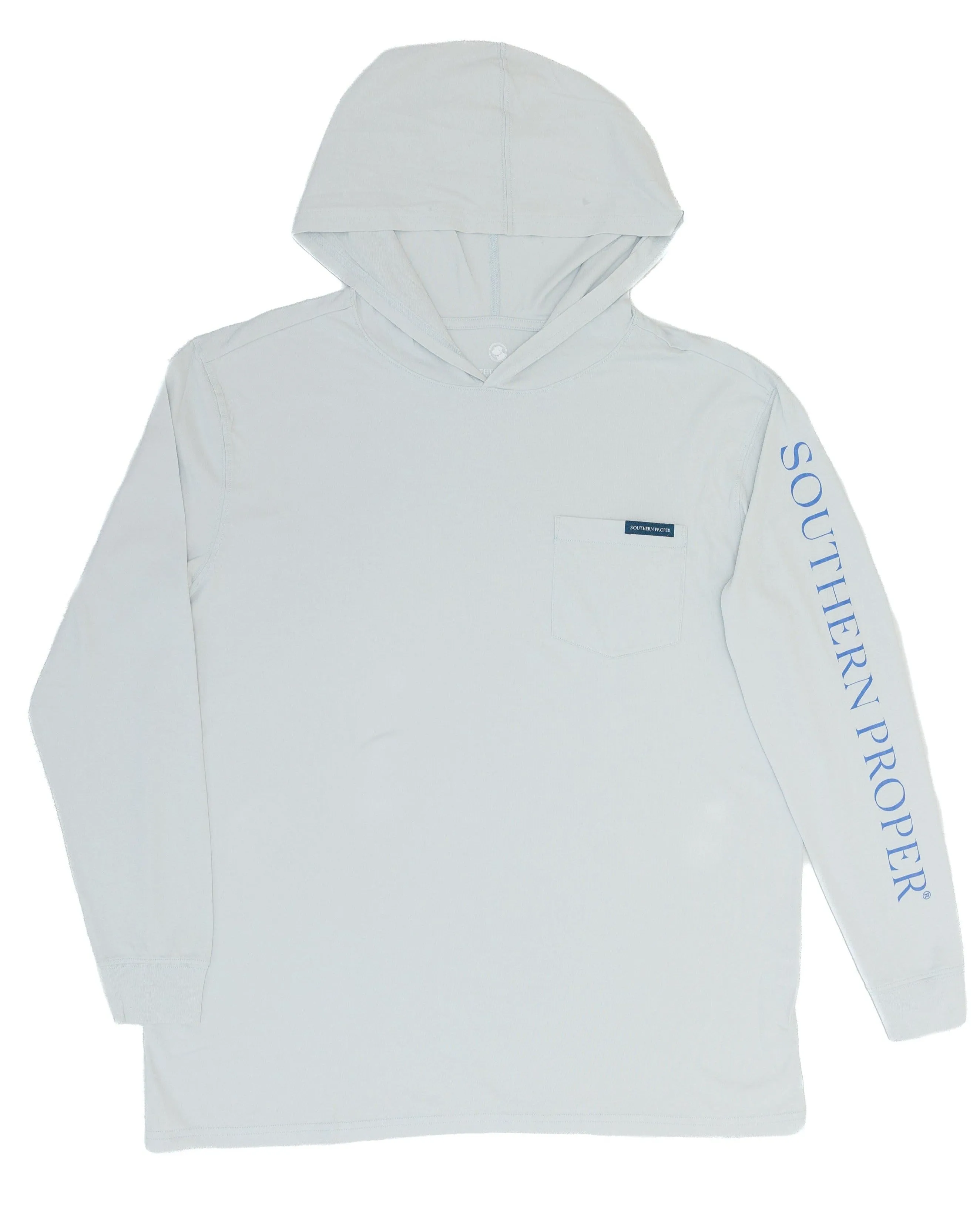 Hoodie Tee: Grey Dawn