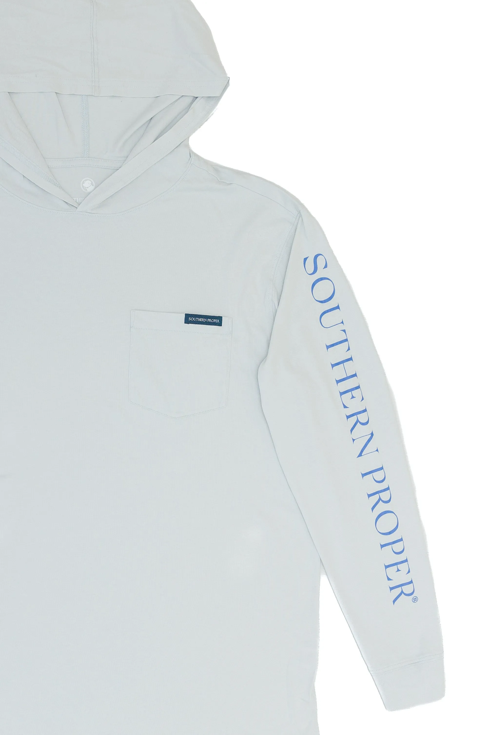 Hoodie Tee: Grey Dawn