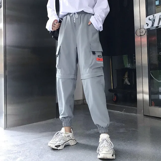 Hot Big Pockets Cargo pants women High Waist Loose Streetwear pants Baggy Tactical Trouser hip hop high quality joggers pants