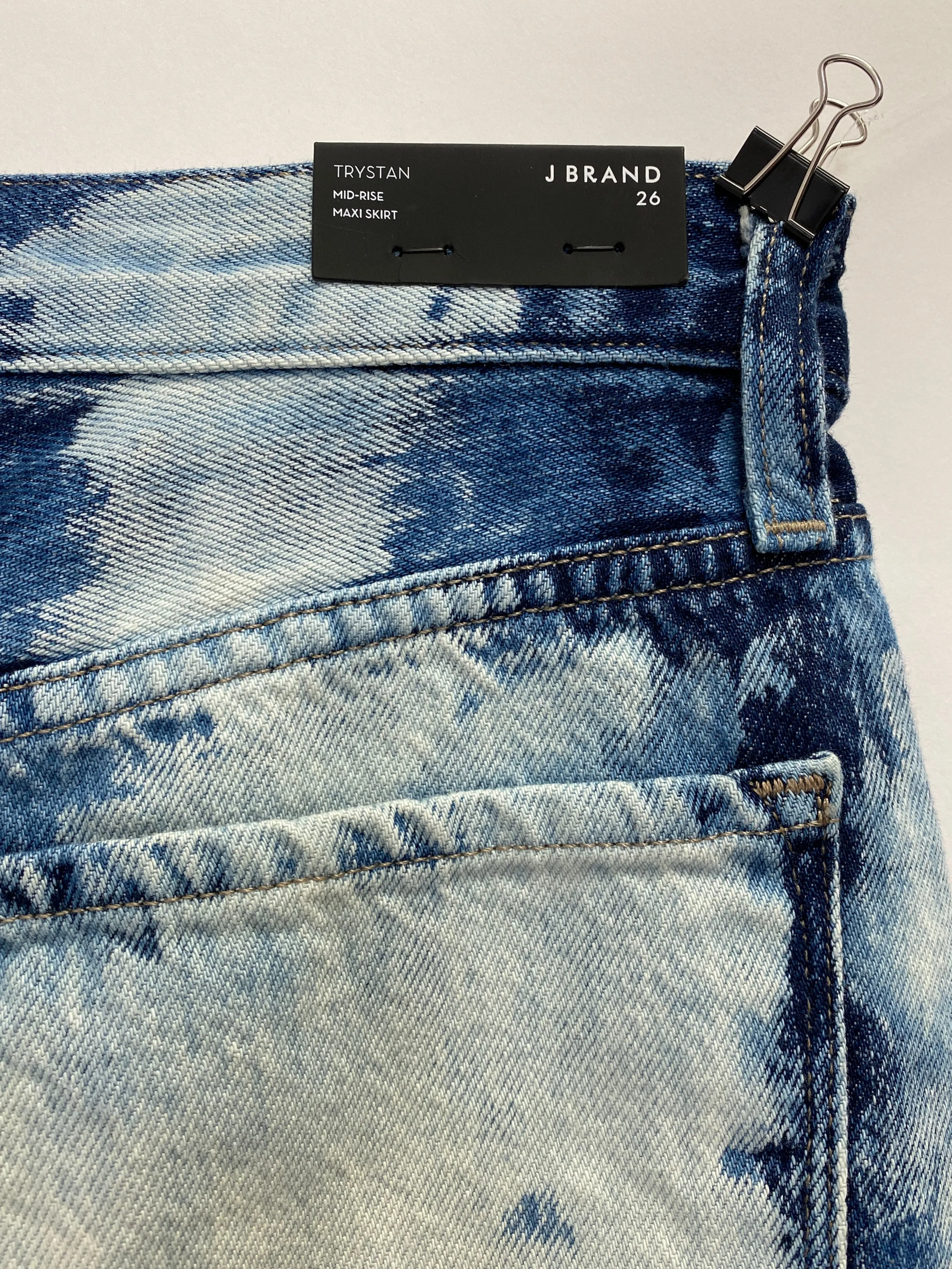 J Brand Denim Skirt 'Elation' with the Raw Hem
