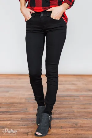 Kan Can Jeans- Non-Distressed Solid Black