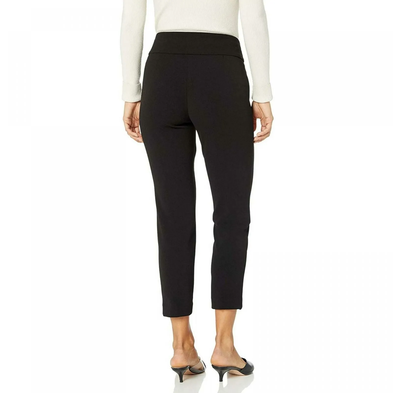 Kasper Women's Button Detail Front Seaming Ankle Pants