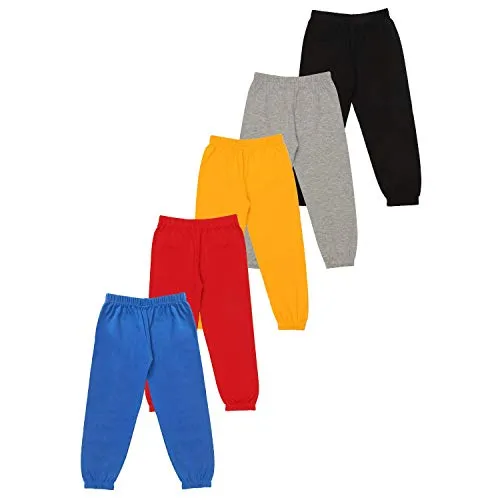 KYDA KIDS Boys' Loose Fit Trackpants (Pack of 5) (KYDA KIDS_2-3Y_Assorted_2-3 Years)