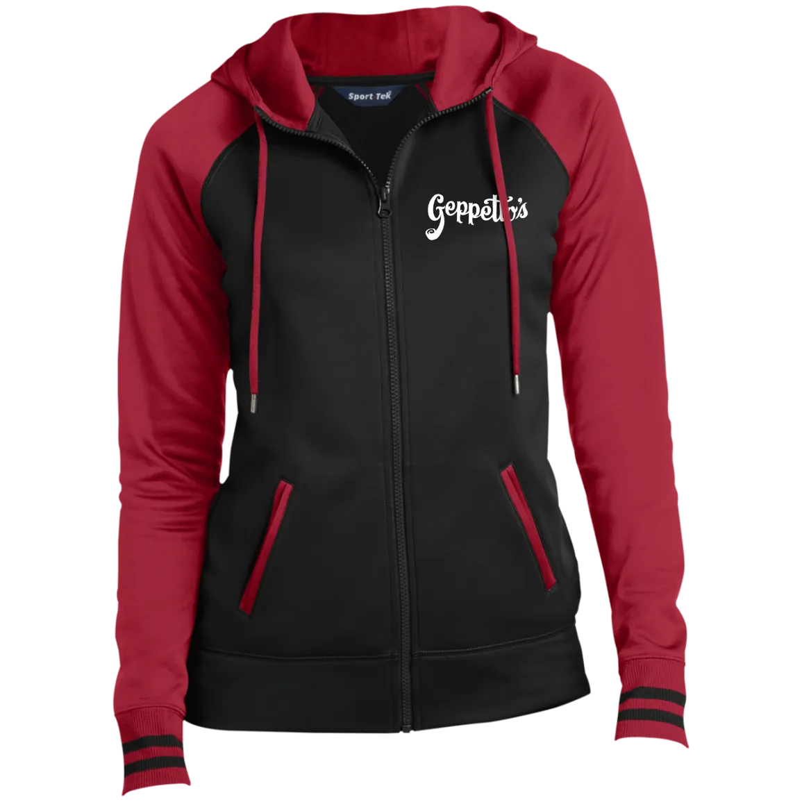 Ladies' Moisture Wick Full-Zip Hooded Jacket
