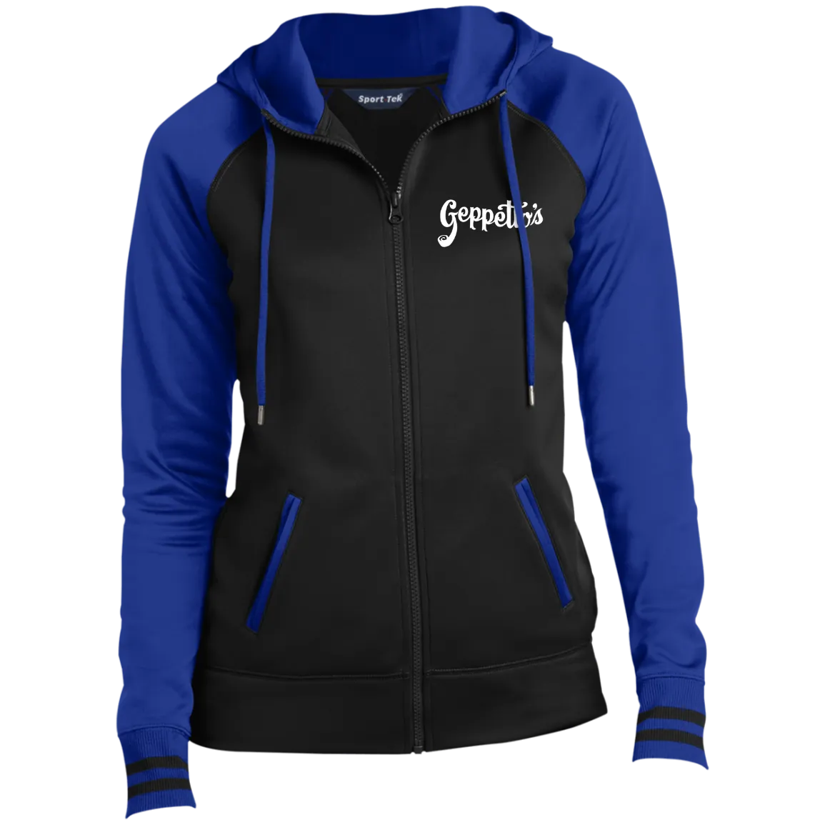 Ladies' Moisture Wick Full-Zip Hooded Jacket