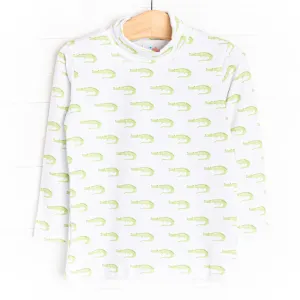 Later Alligator Turtleneck, Green