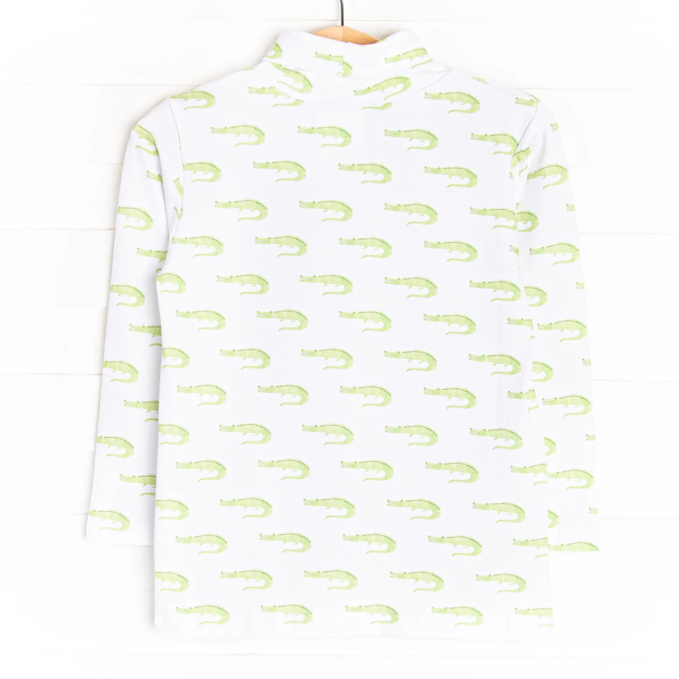 Later Alligator Turtleneck, Green