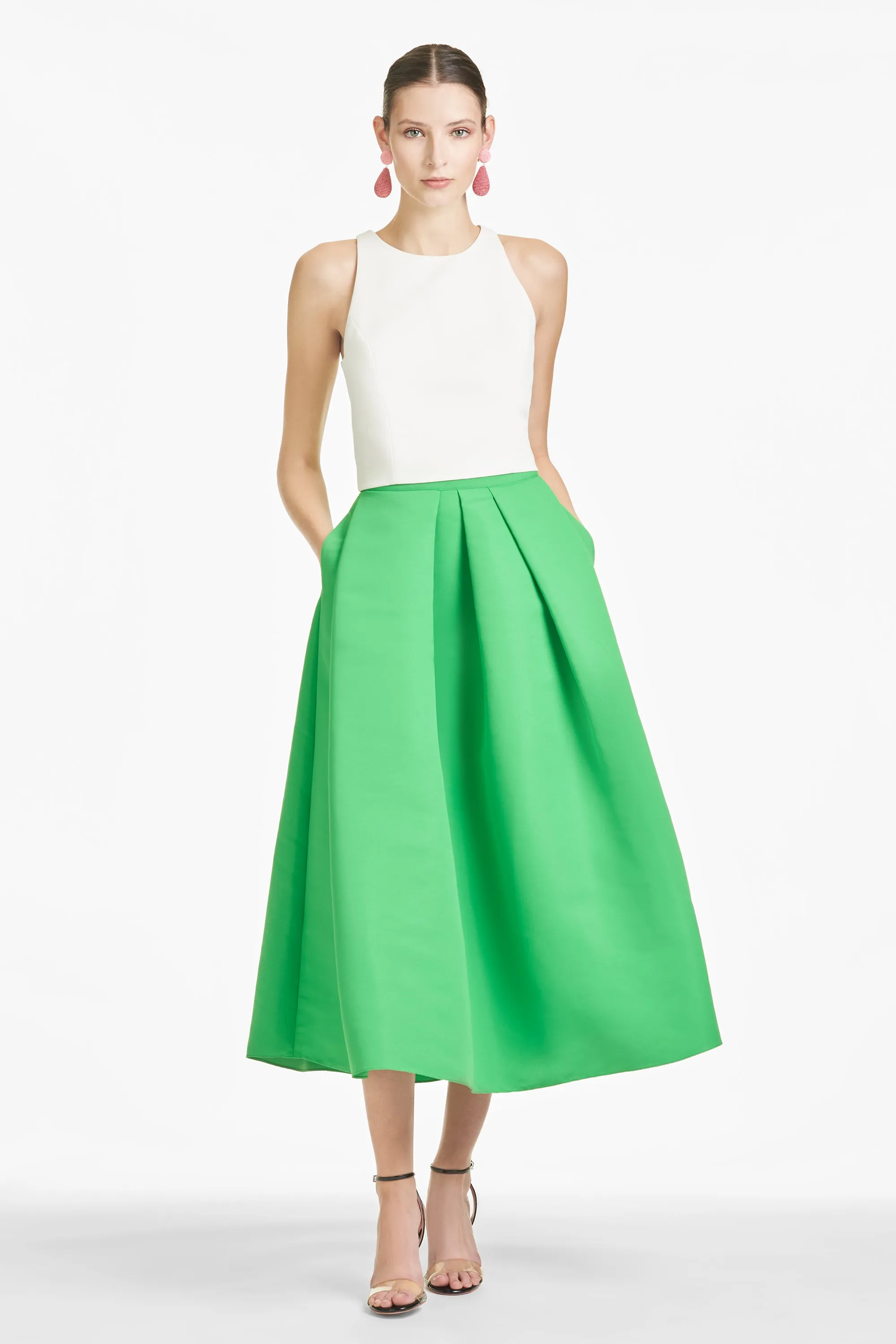 Leighton Skirt - Kelly Green - Final Sale