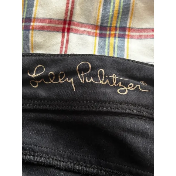 Lilly Pulitzer Worth Skinny Pants Size 8 Black