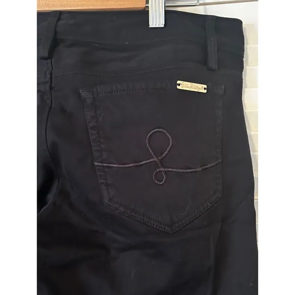 Lilly Pulitzer Worth Skinny Pants Size 8 Black