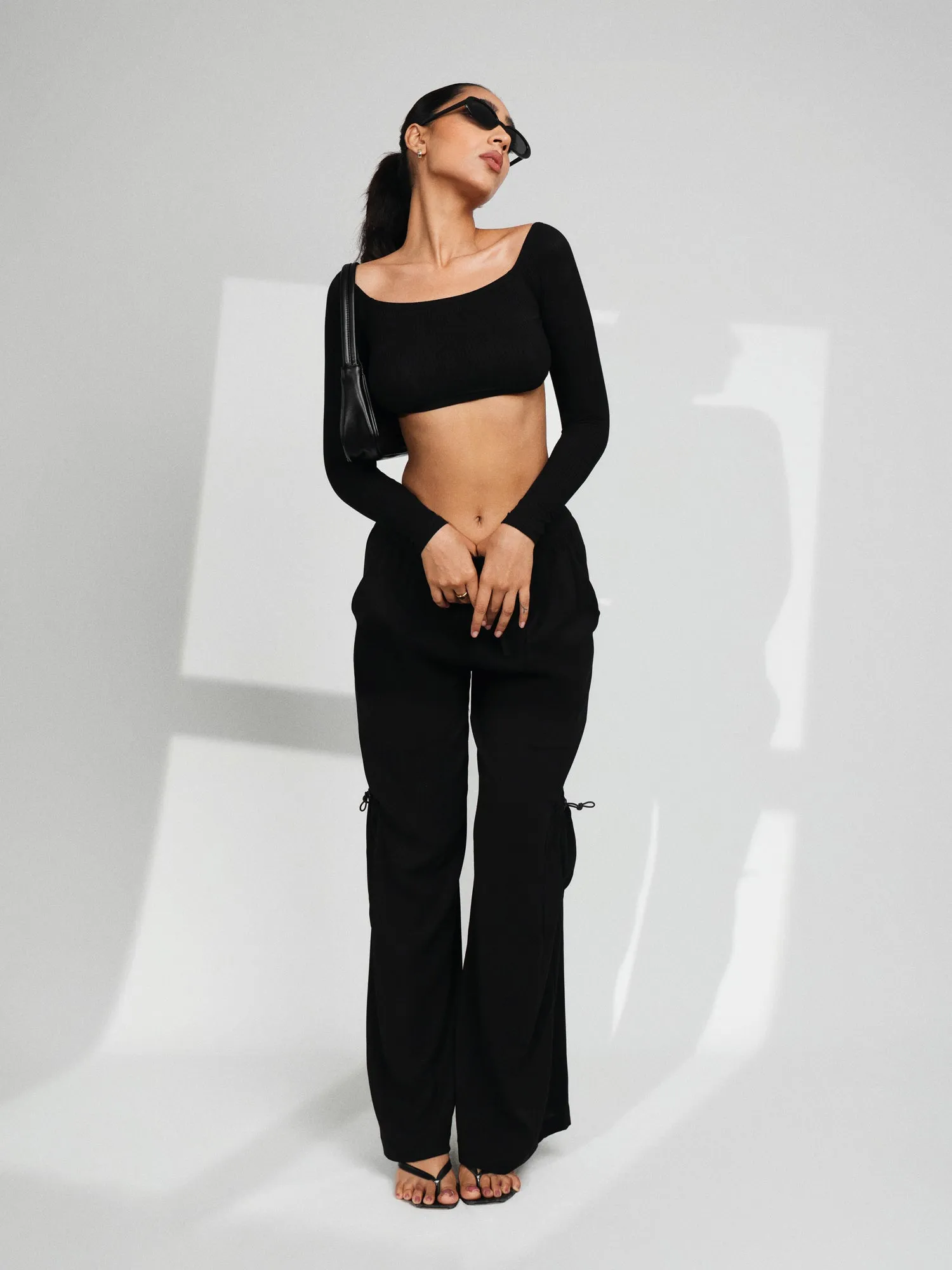 Long Sleeved Bustier Top