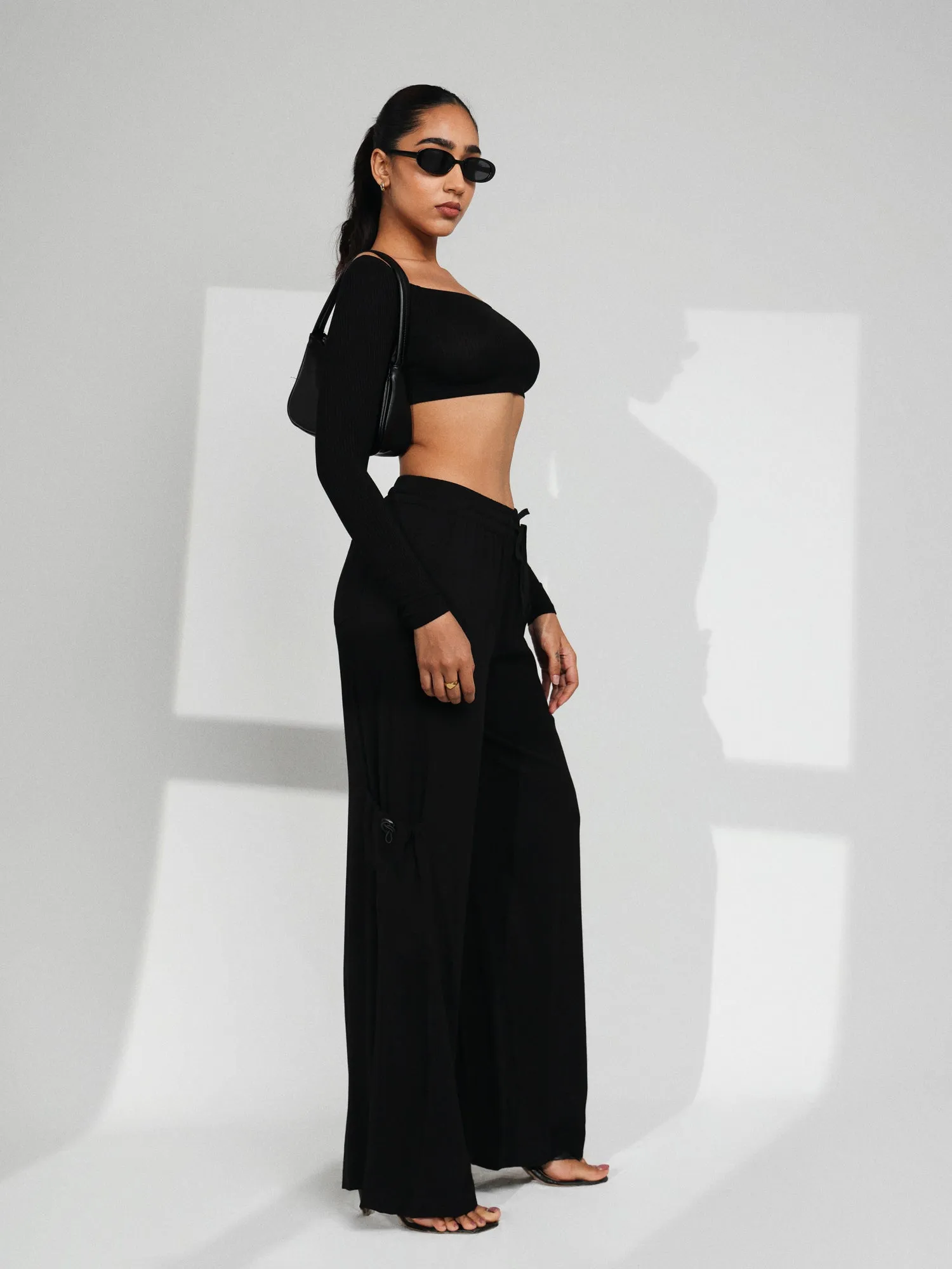 Long Sleeved Bustier Top