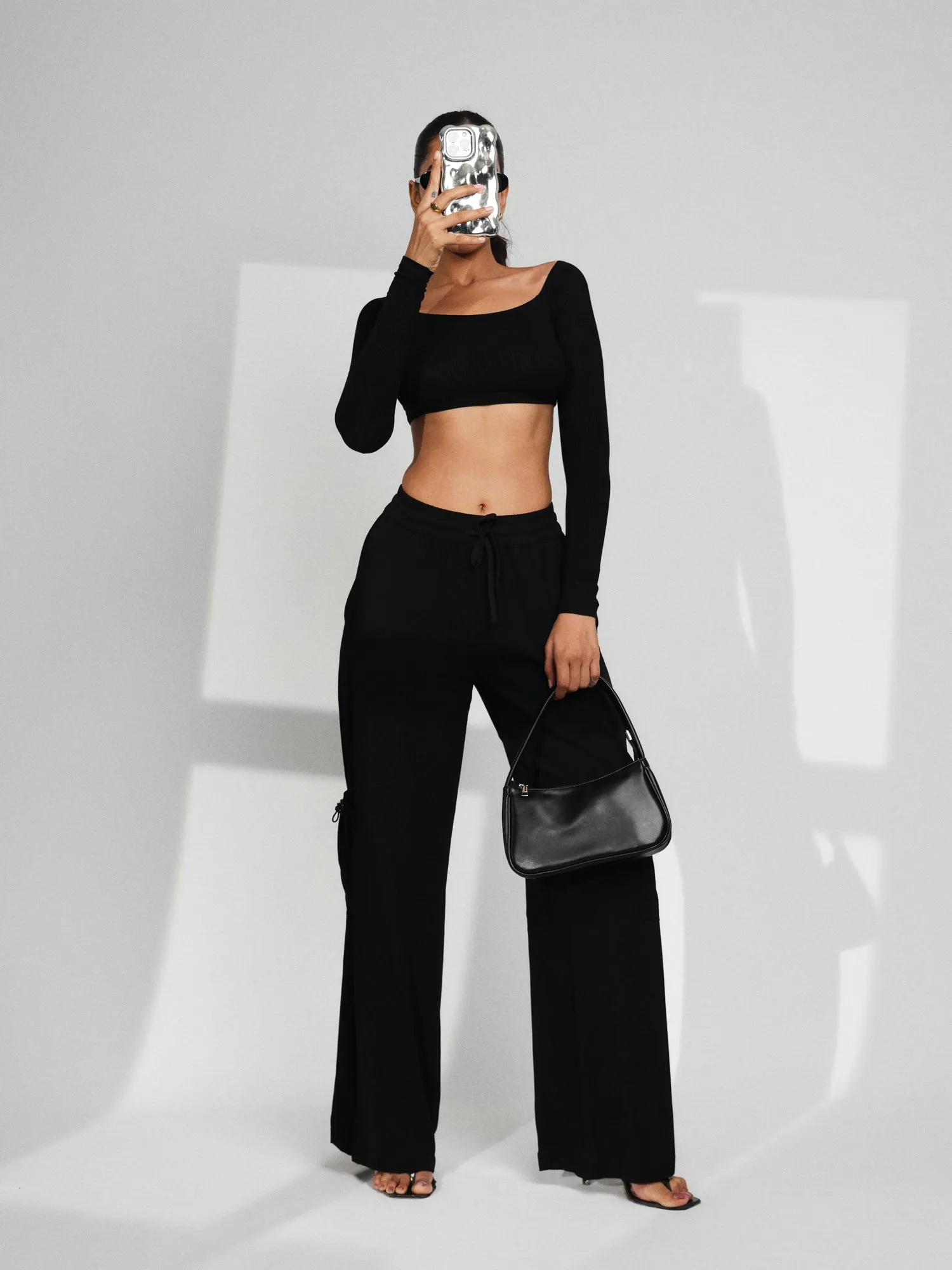 Long Sleeved Bustier Top