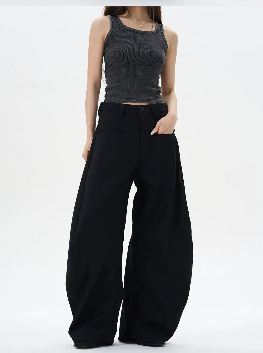 Loose Drape Scimitar Pants