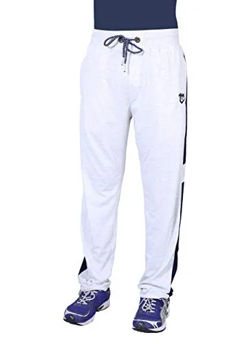 MARK LOUIIS Men's Loose Fit Trackpants (ML-BSL-1101_Off-White_XXX-Large)