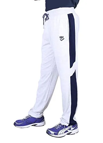 MARK LOUIIS Men's Loose Fit Trackpants (ML-BSL-1101_Off-White_XXX-Large)