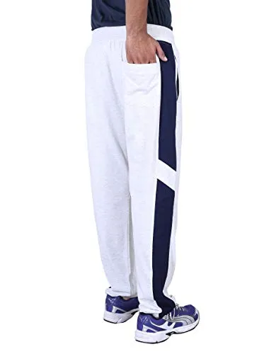 MARK LOUIIS Men's Loose Fit Trackpants (ML-BSL-1101_Off-White_XXX-Large)