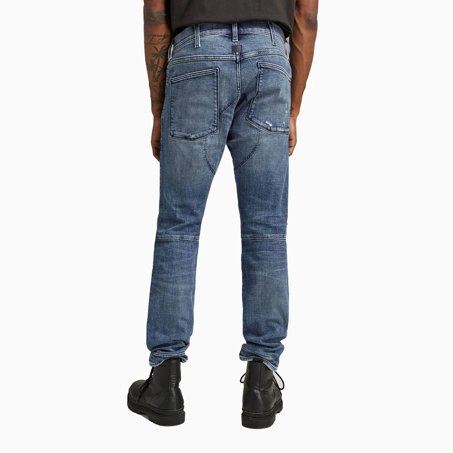 Men's 3D Zip Knee Skinny Denim Pant