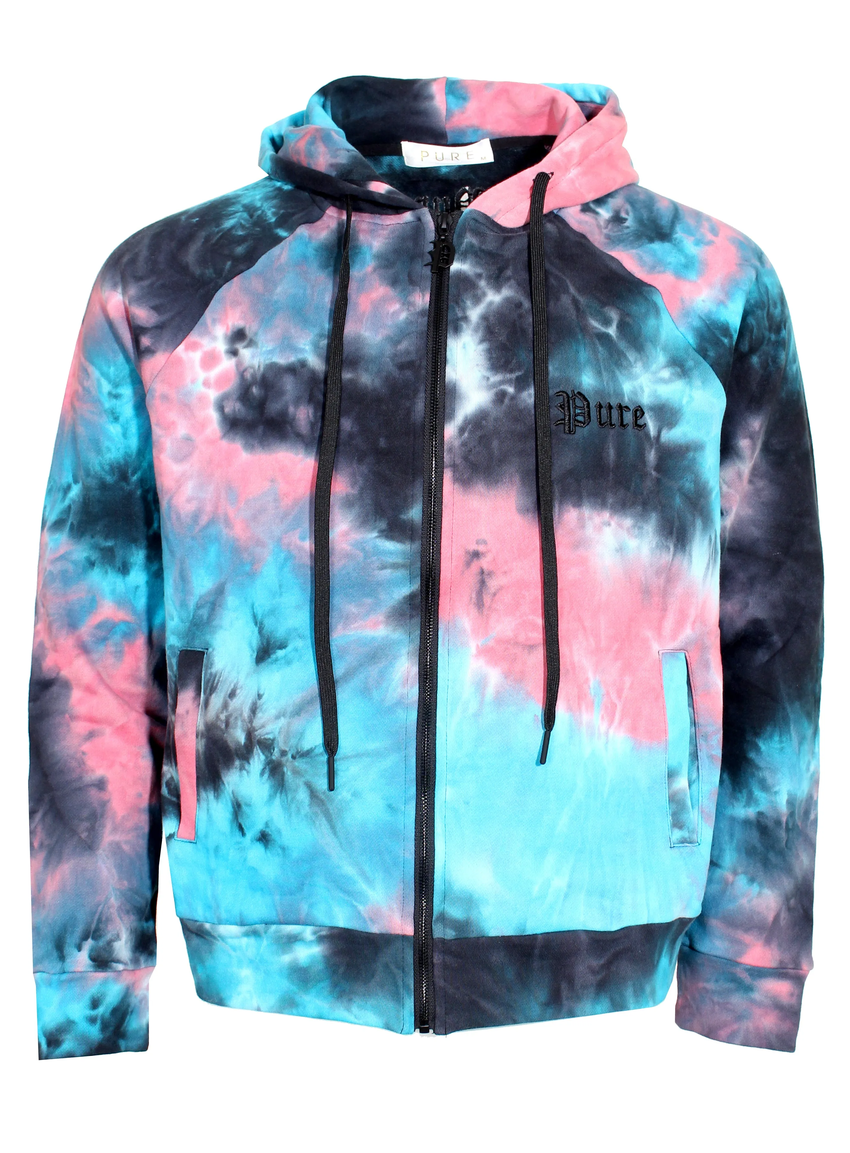 Men's Pure Tie Dye Jacket-Cotton Candy