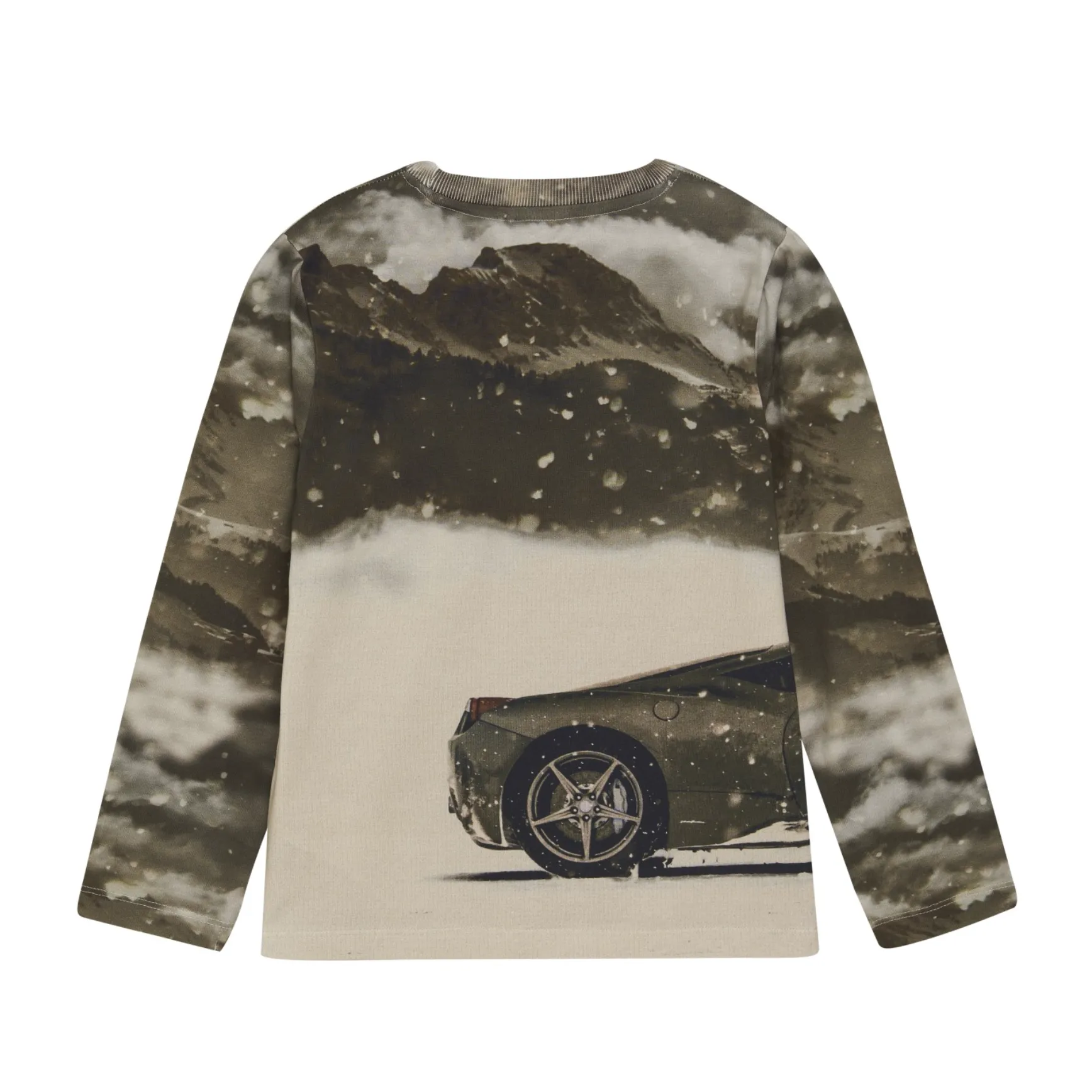Minymo Long Sleeve Car Shirt - Sepia