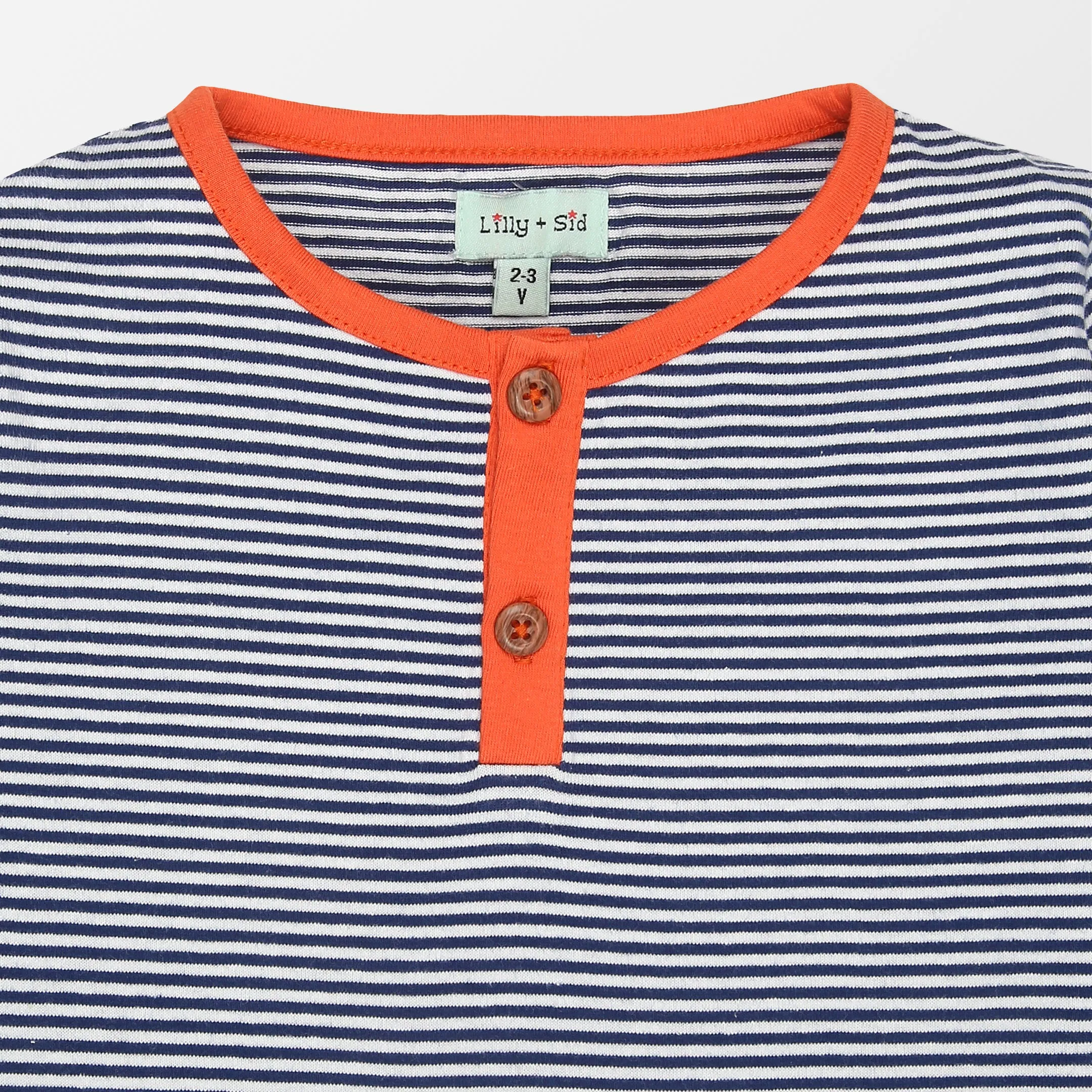 Multicoloured Stripe Print And Plain Top -2 Pack
