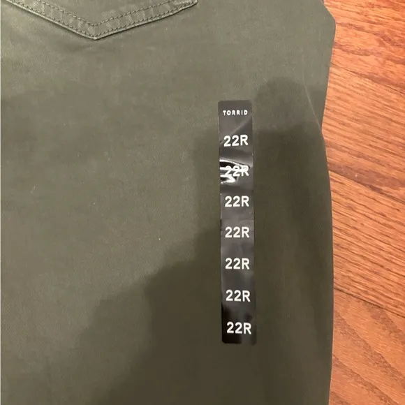 New Torrid Sky High Skinny Women's Olive Green Pants Size 22