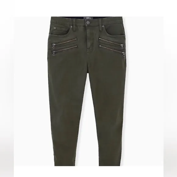 New Torrid Sky High Skinny Women's Olive Green Pants Size 22