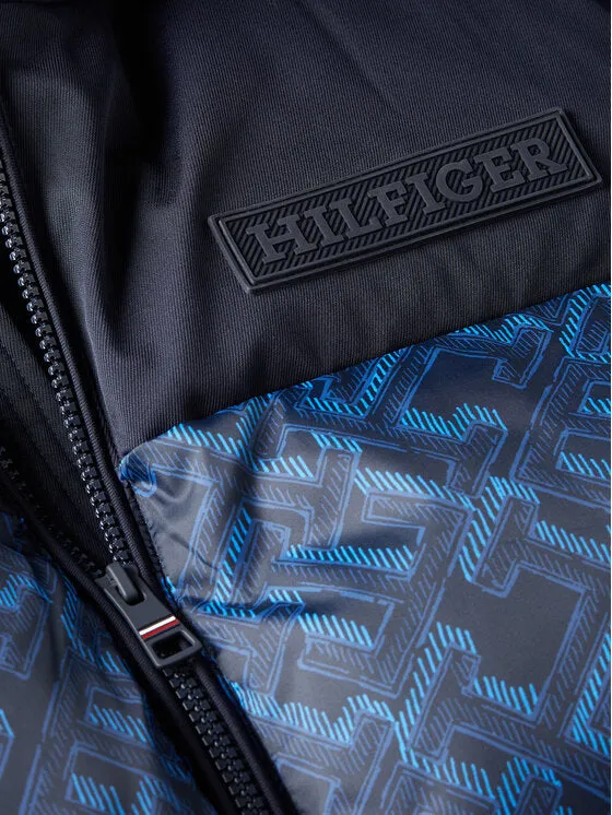 New York Monogram Prt Puffer Jkt