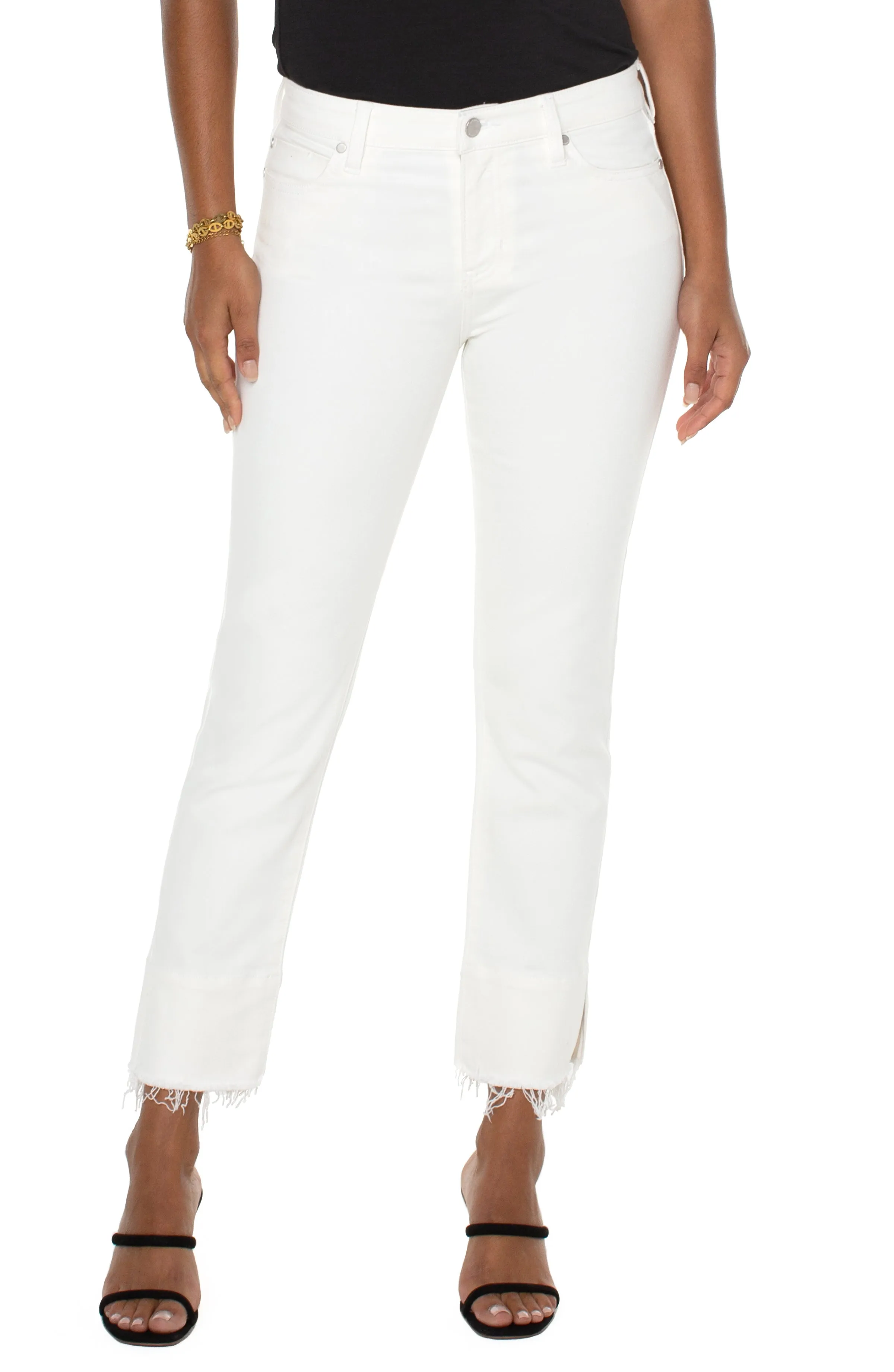 Non-Skinny Skinny with Double Frey - Bone White