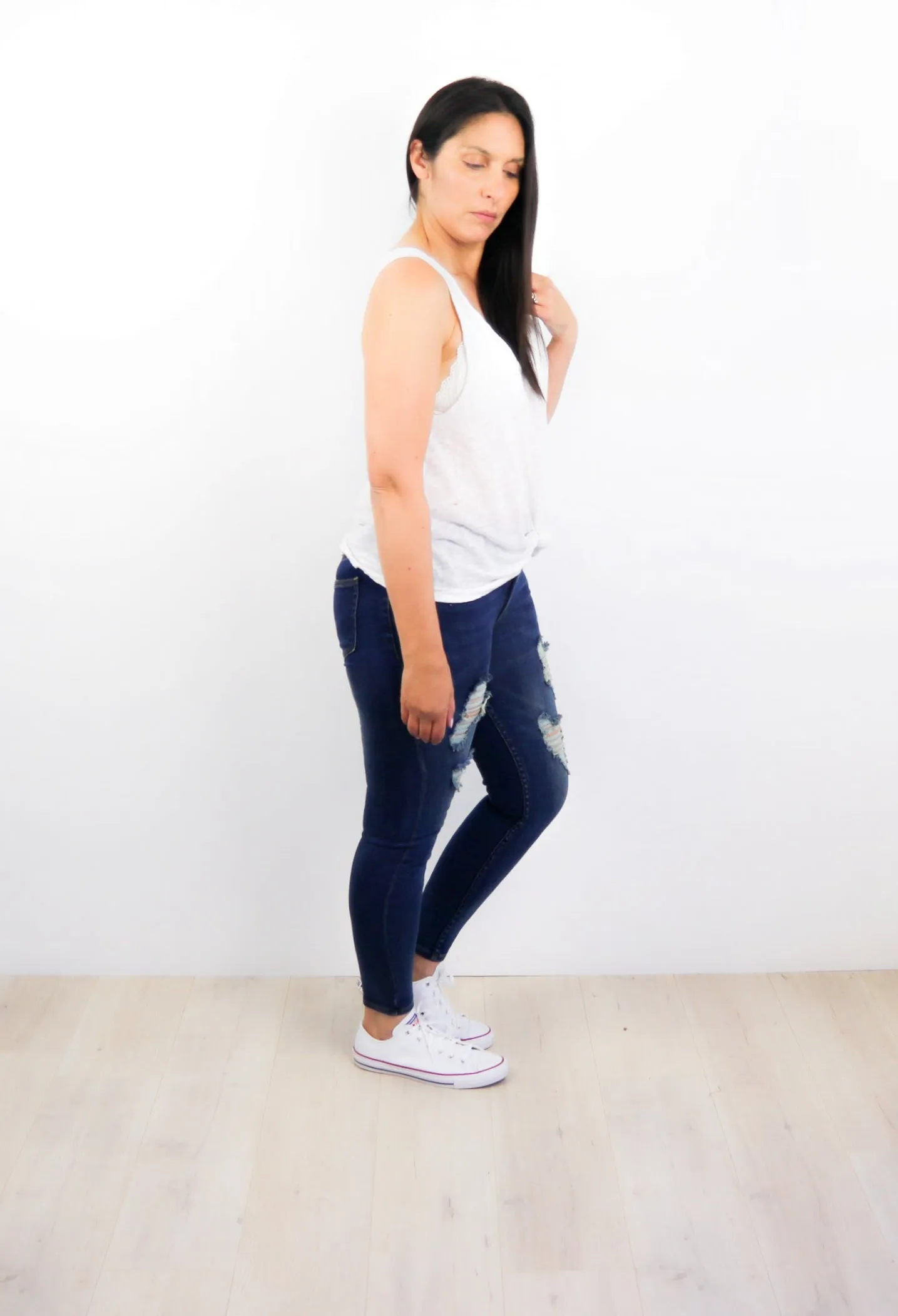 NOOZ Distressed Medium Wash Jeans