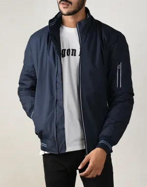 Ocean Blue Bomber Jacket