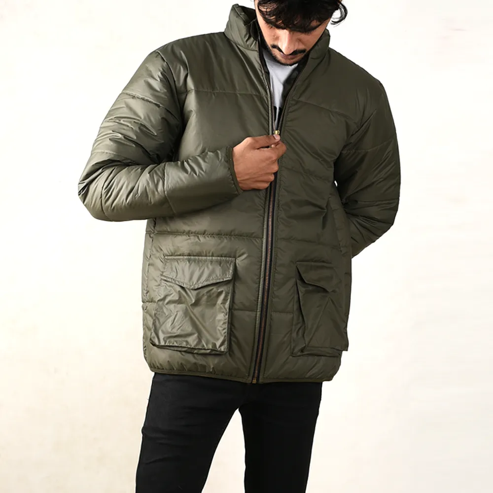 Olive Box Pocket Full Sleeves