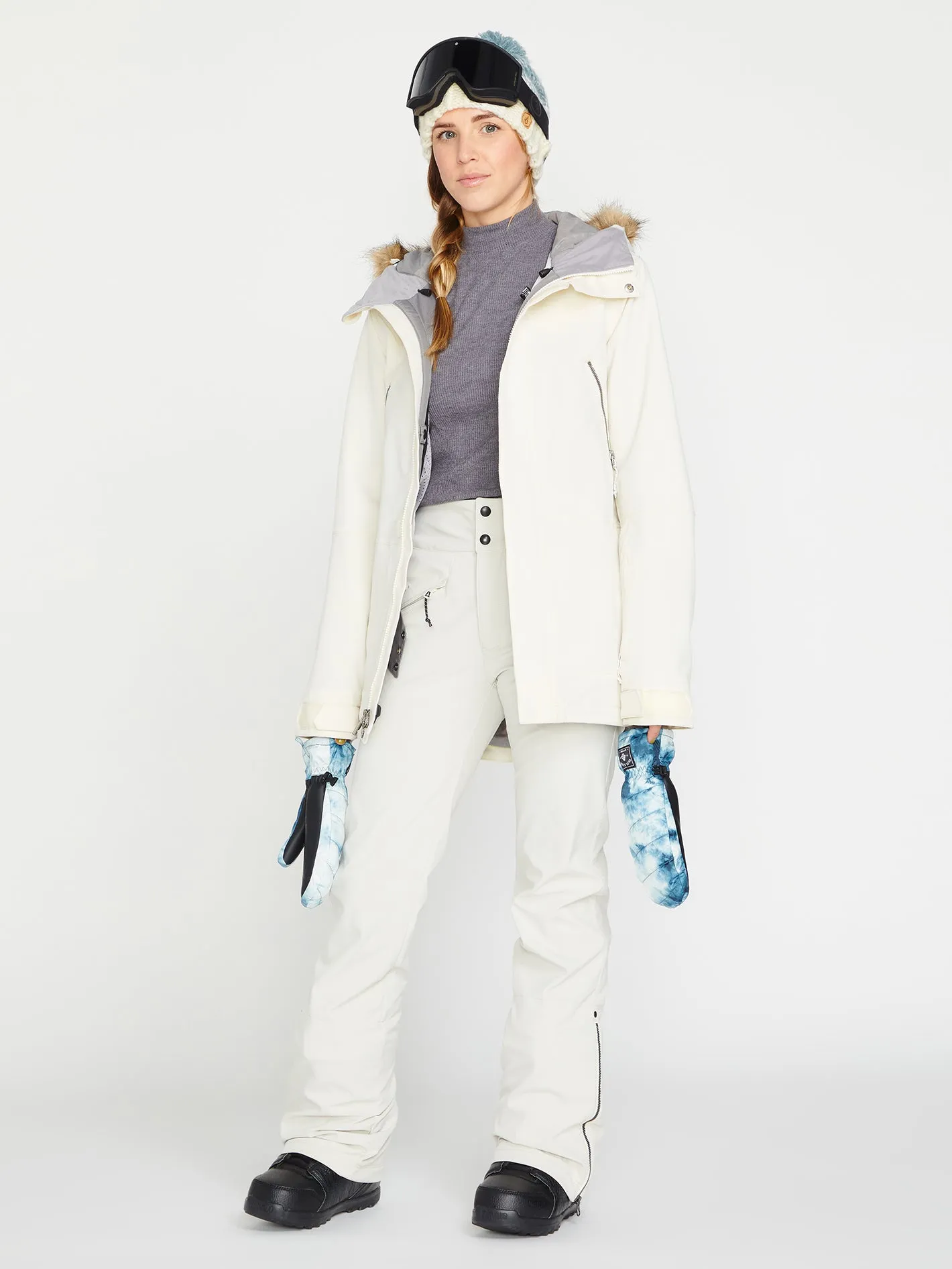 Pantalon de snow Battle Stretch High Rise - Off White