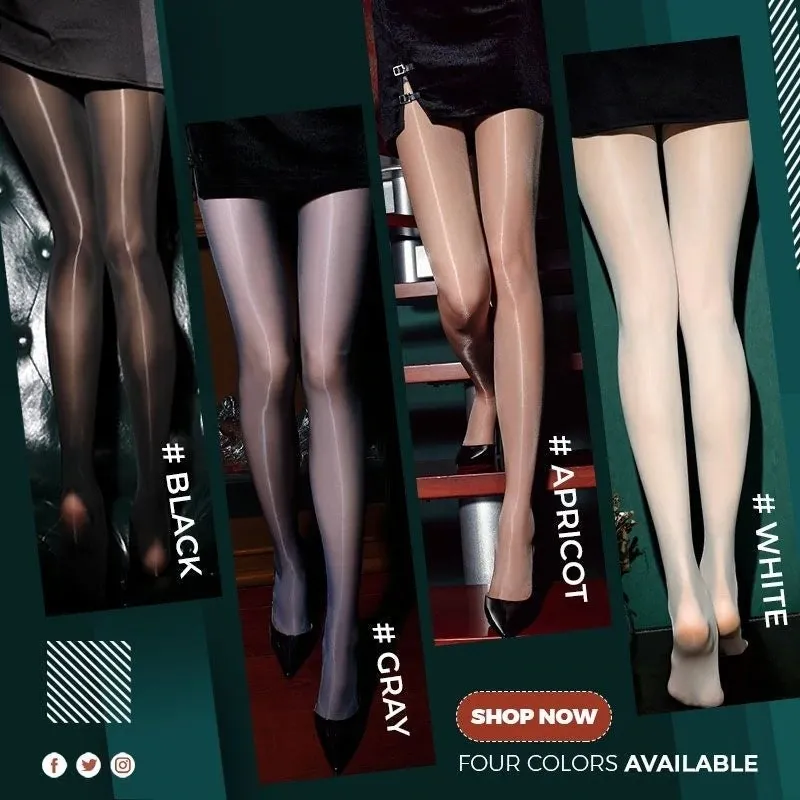 Pearlescent Silk Stockings Sexy Nylon Pantyhose Ladies Breathable High Elastic Tights Stockings Skinny High Waist Black Tights