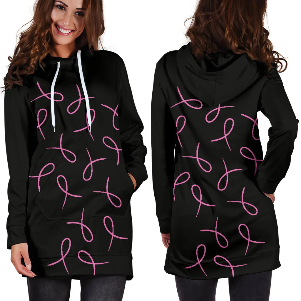 Pink Ribbons Hoodie Dress