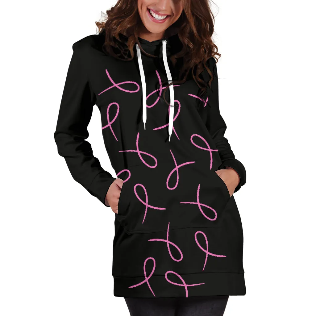 Pink Ribbons Hoodie Dress