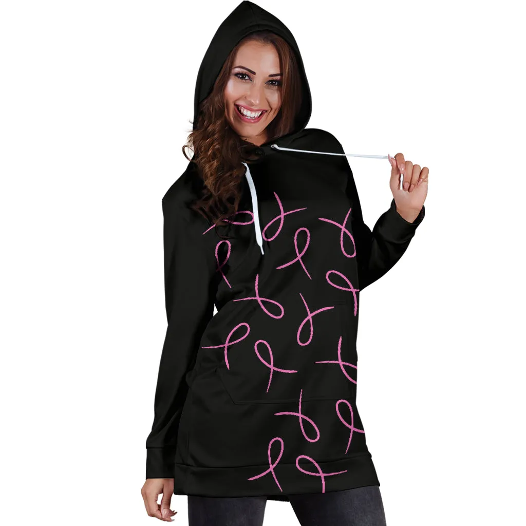 Pink Ribbons Hoodie Dress