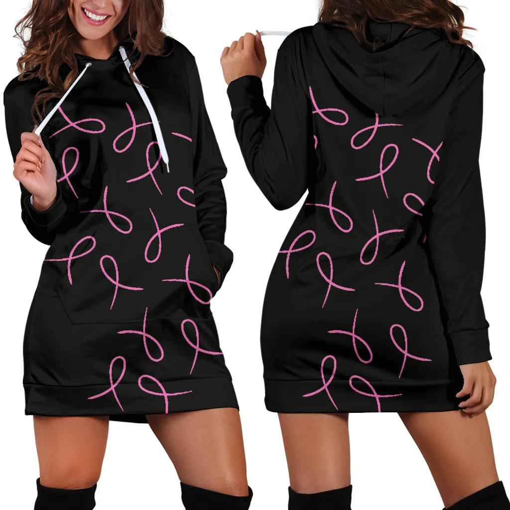 Pink Ribbons Hoodie Dress