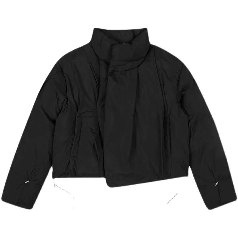 Pleated Logo Puffer Jacket