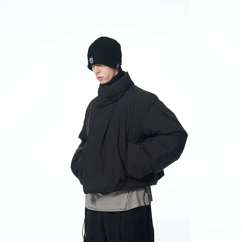 Pleated Logo Puffer Jacket