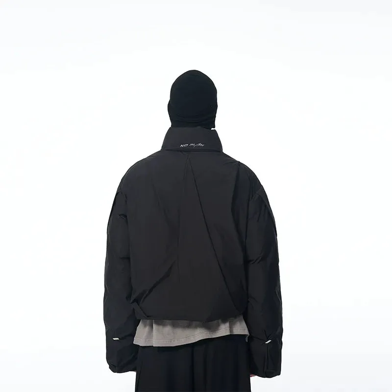 Pleated Logo Puffer Jacket