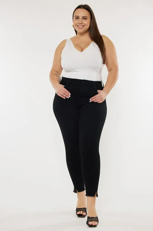 Plus High Rise Ankle Skinny