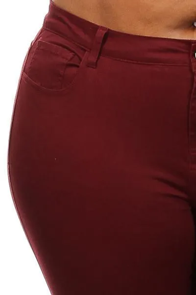 Plus Size Low Rise Skinny  Pants