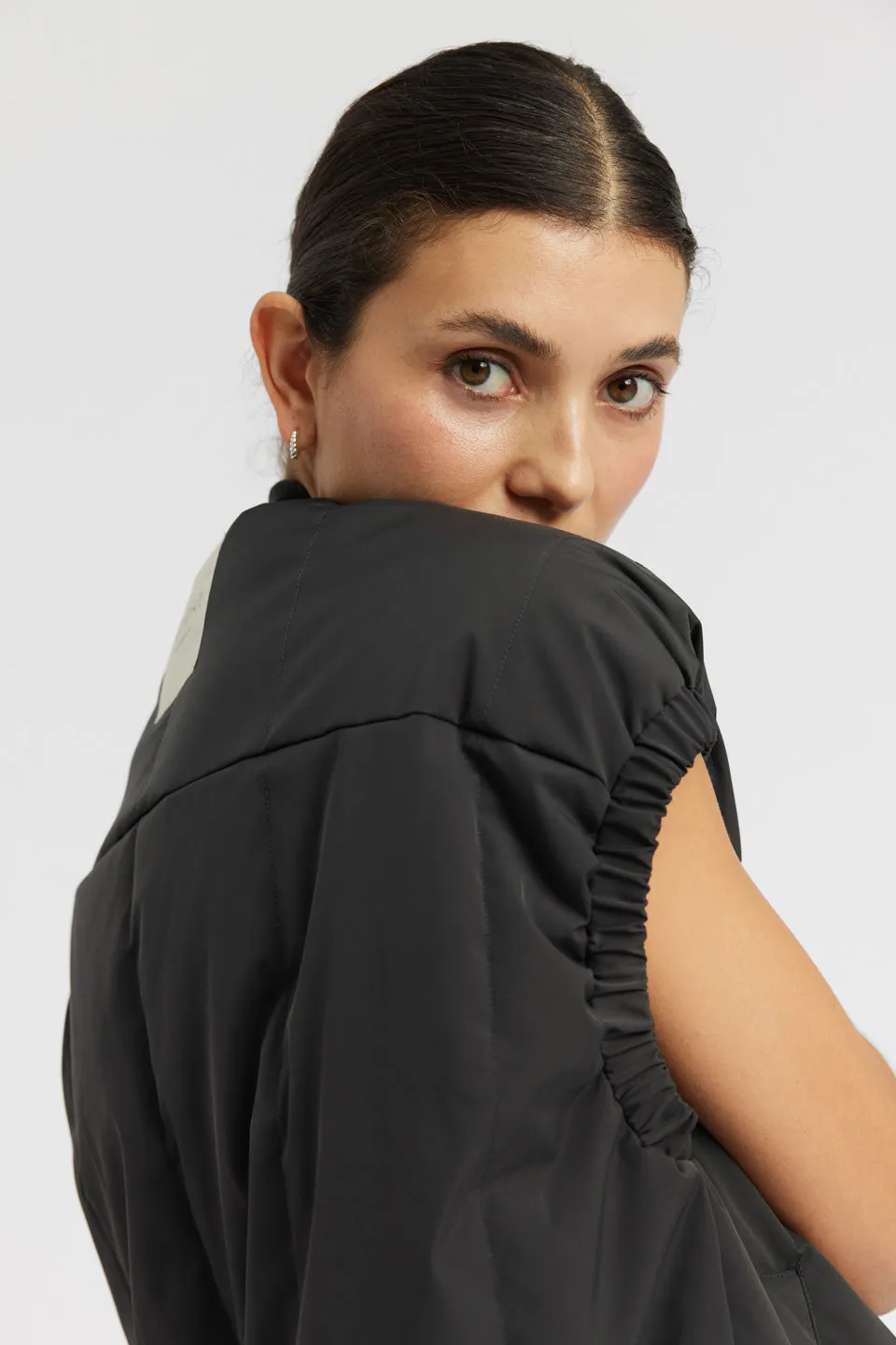 Puffer Gilet To Go - almost black