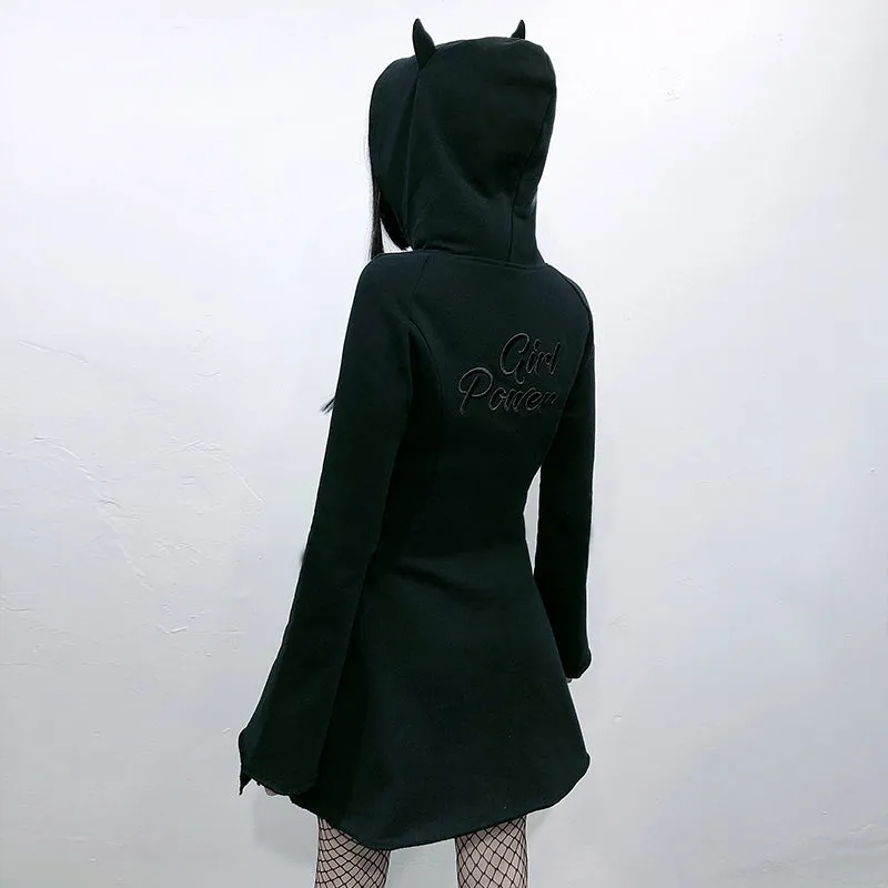 "GIRL POWER" HOODIE DRESS N082901