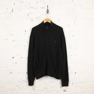Ralph Lauren Zip Up Sweat Jacket - Black - L