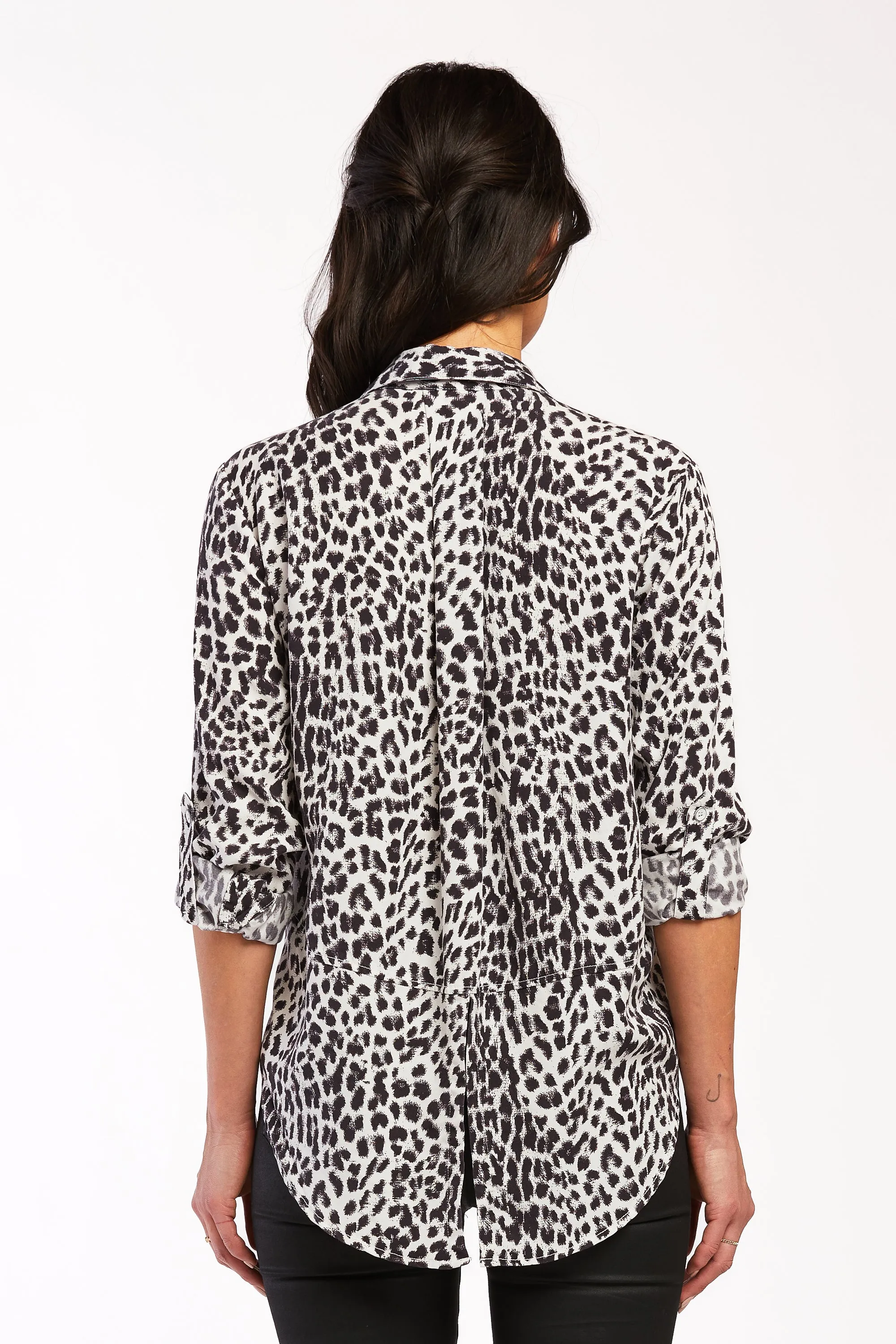 Riley W/B Animal Button-Up Shirt