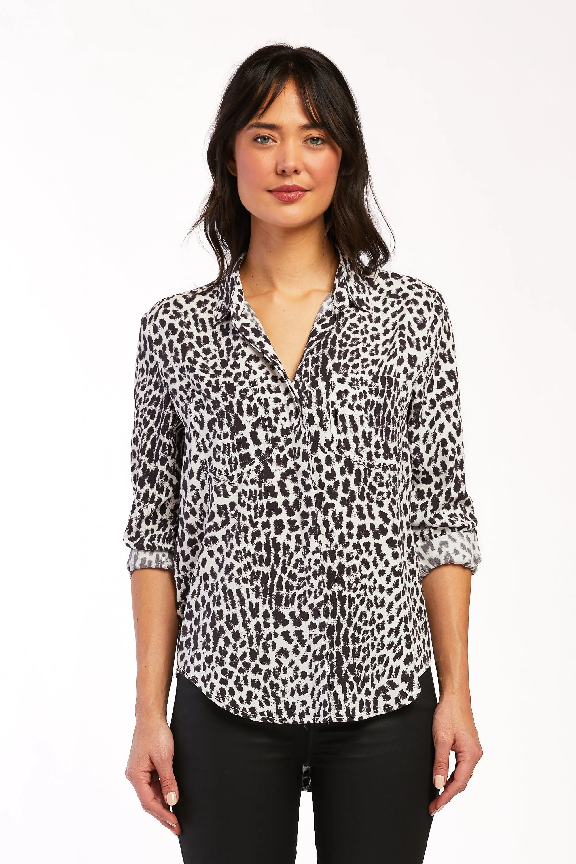 Riley W/B Animal Button-Up Shirt