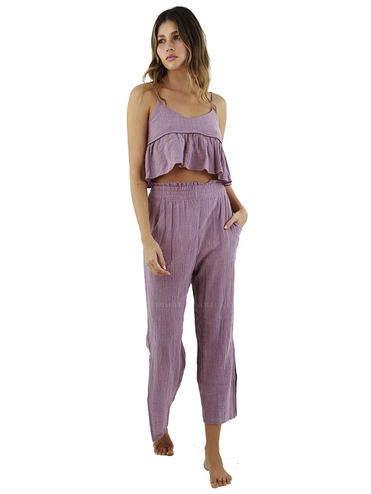 Rosie Crop Cami-Fay Pants ::RET