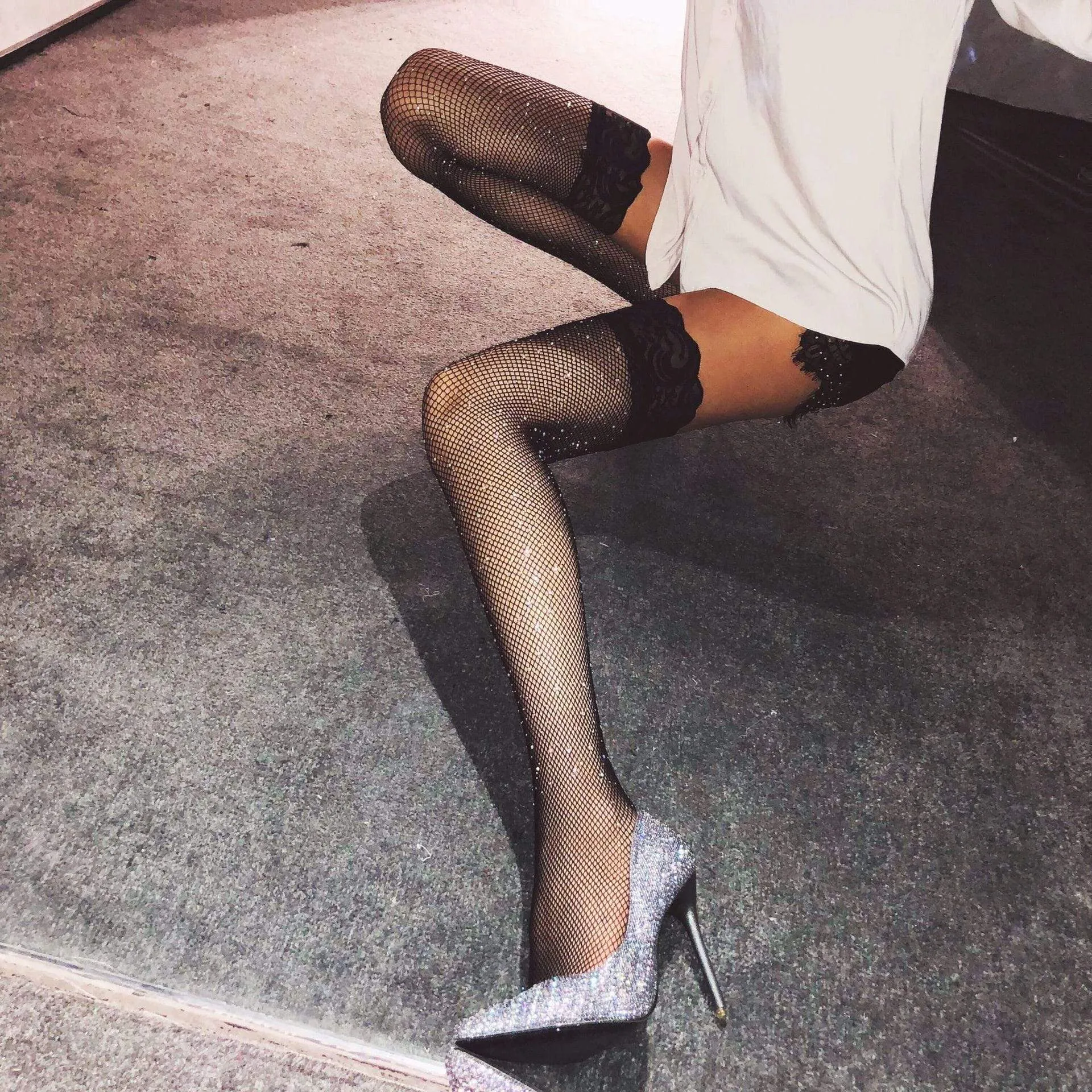 Scarlett Diamond Fishnet Stockings